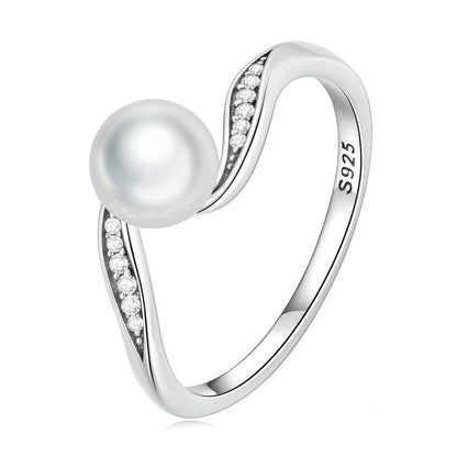 Anello Geometrico Zircone classico