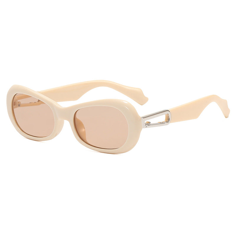 Occhiali da sole ovali retro unisex