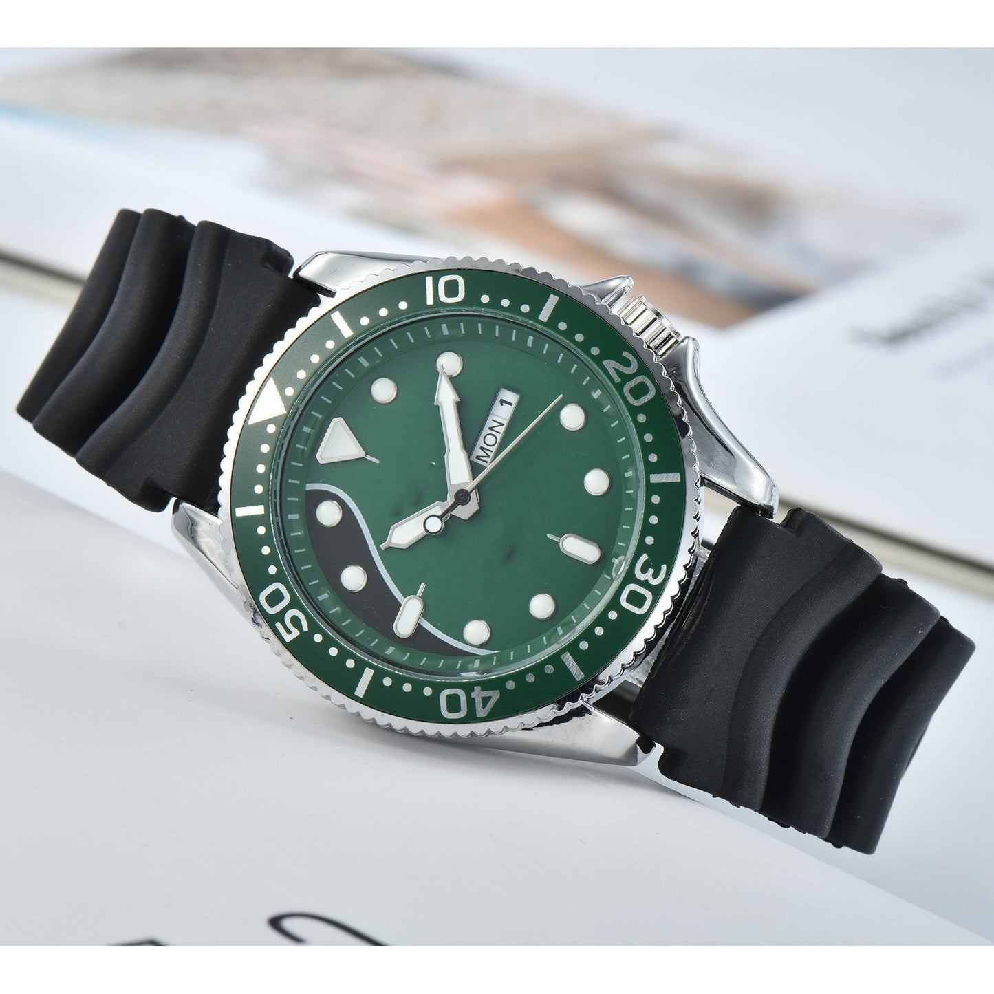 Orologio calendario doppio da uomo
