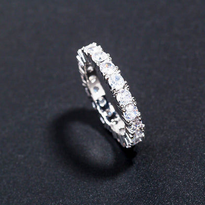 Anello ottone strass