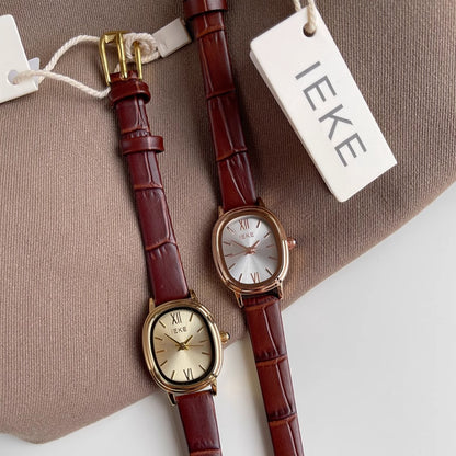 Orologio donna pelle retrò quadrante piccolo