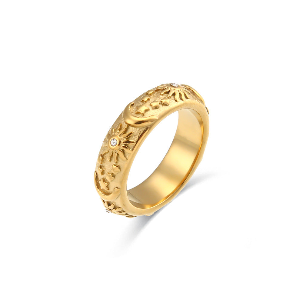 Bracciale acciaio retrò anellato