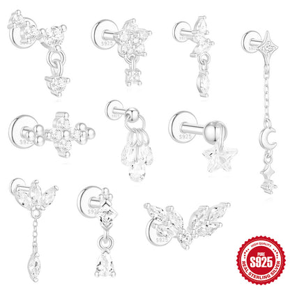 Orecchini Argento 925 con Cristalli