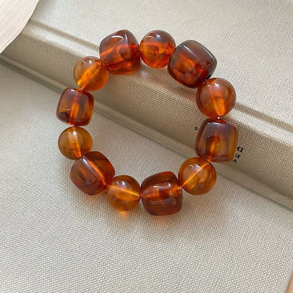 Bracciale ambra e perle