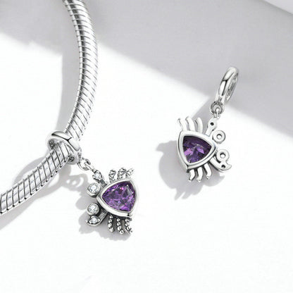 Ciondolo Marino Zircone Viola