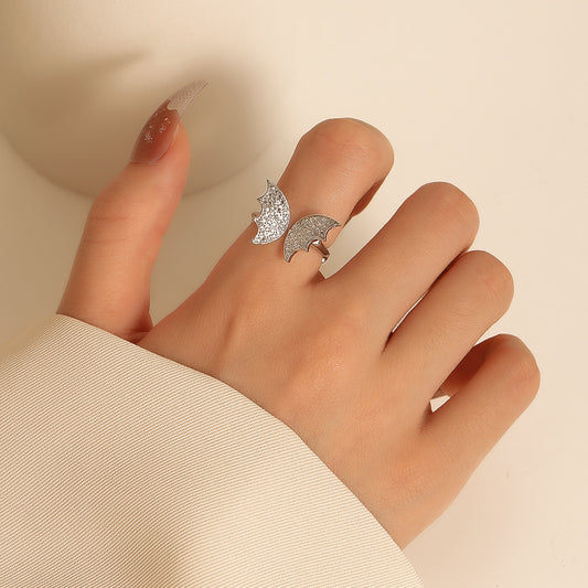 Anello farfalla grande regolabile