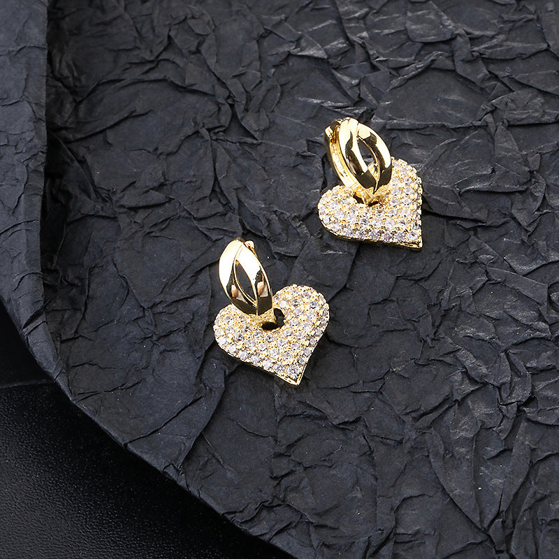 Clip orecchio rame con zircone