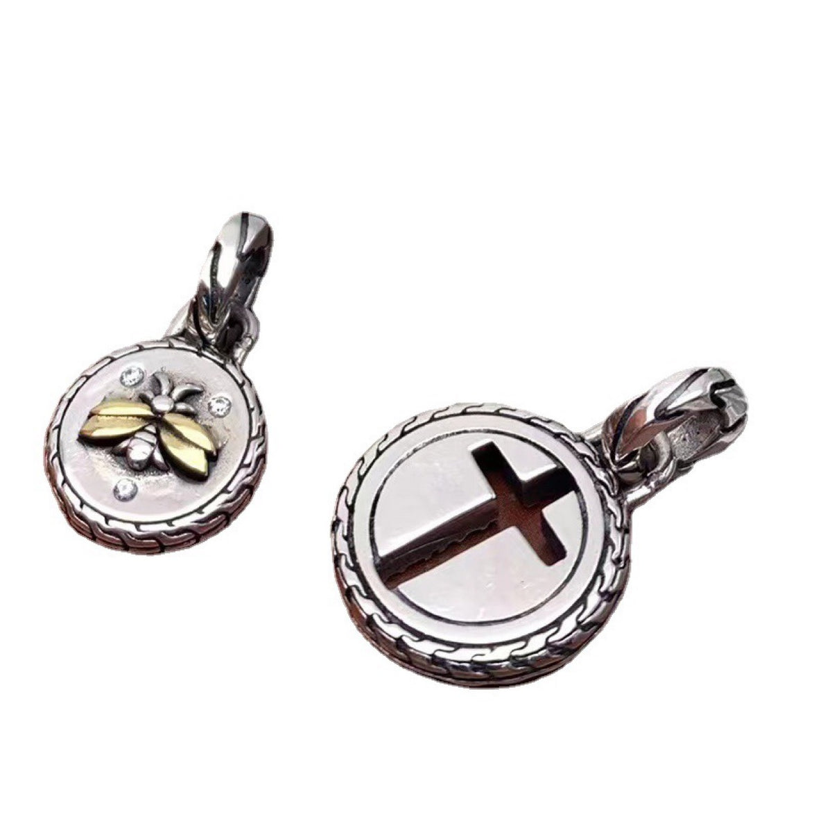 Collana argento croce