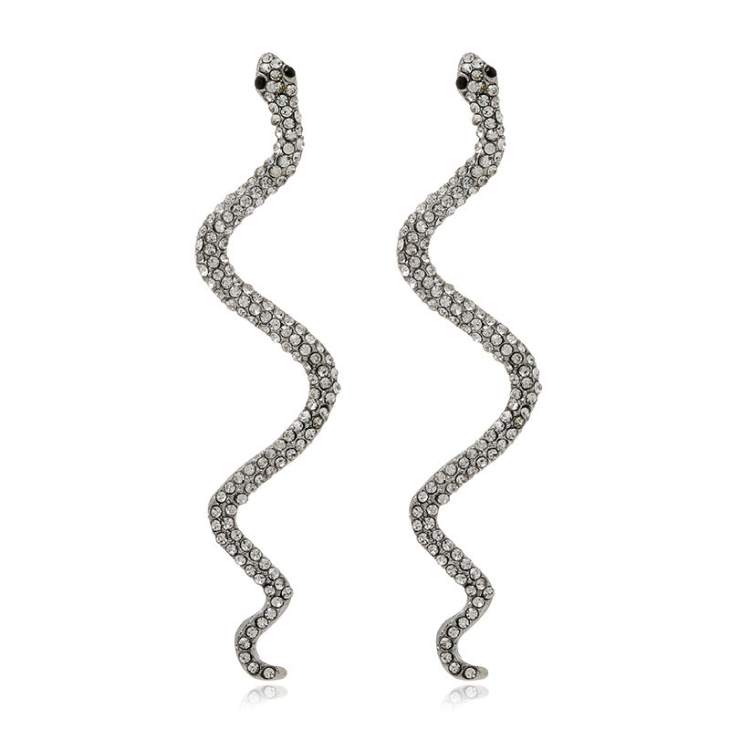 Orecchini serpente in diamanti