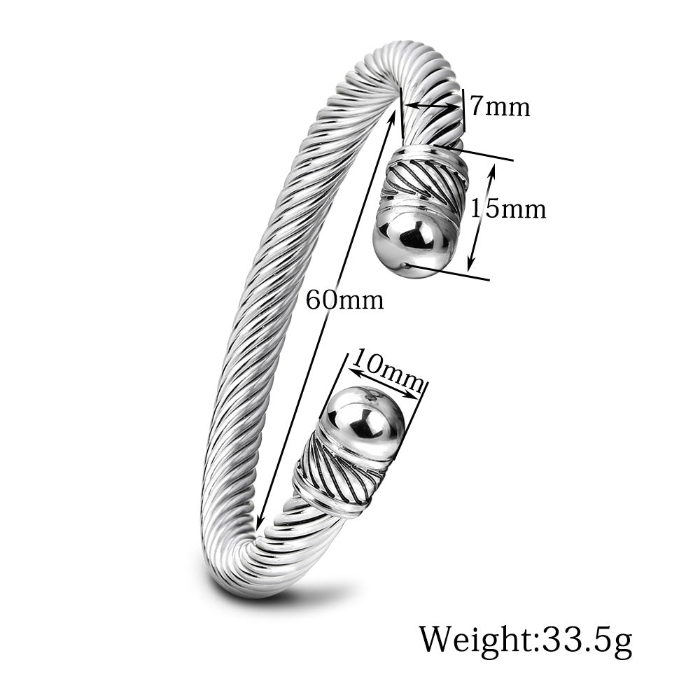 Bracciale cavo regolabile