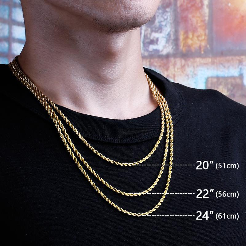 Collana intrecciata titanio