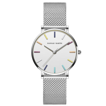 Orologio da donna impermeabile arcobaleno