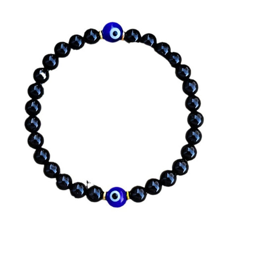 Bracciale Perline Ossidiana