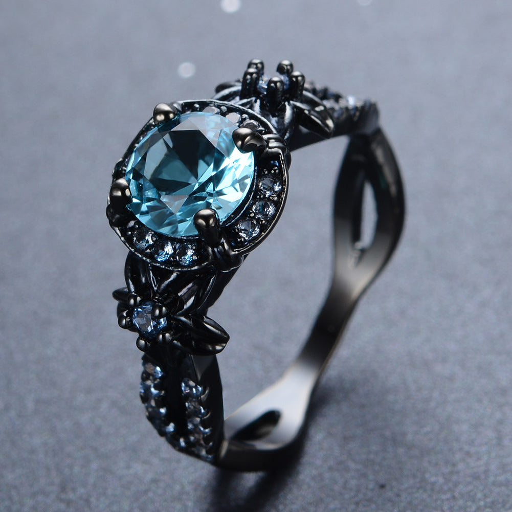Anello opale con diamante