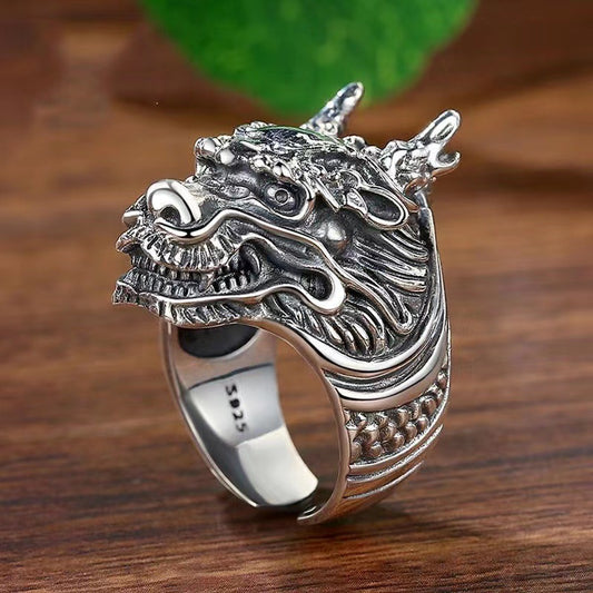 Anello dragone retro