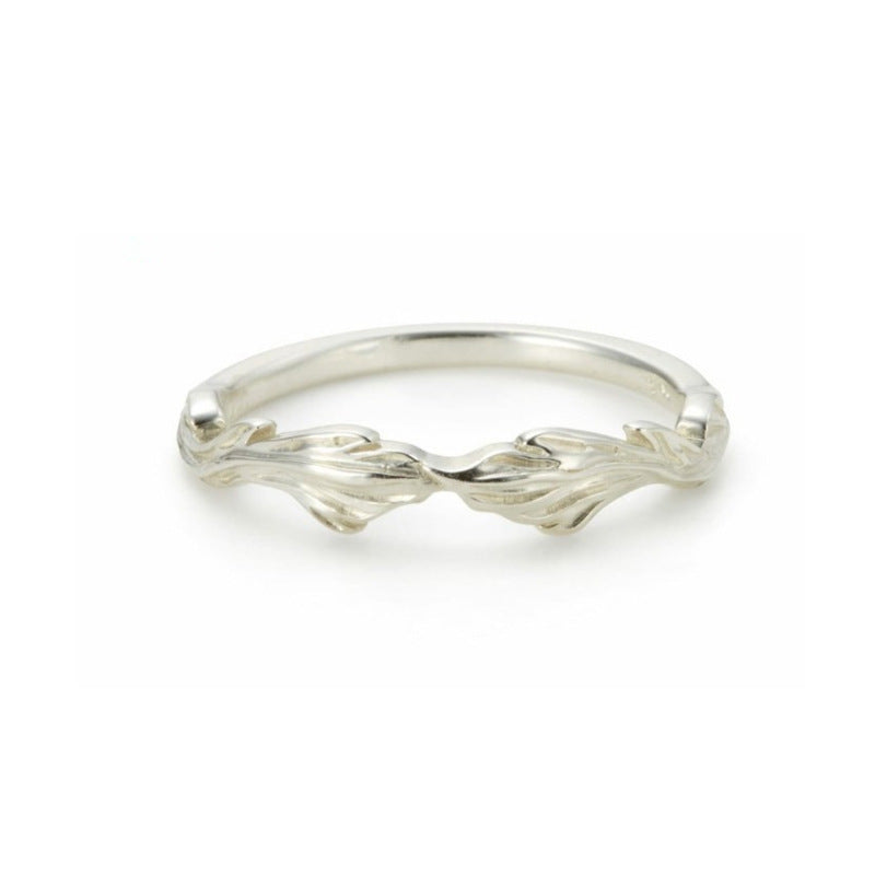 Anello ametista e labradorite stile giapponese