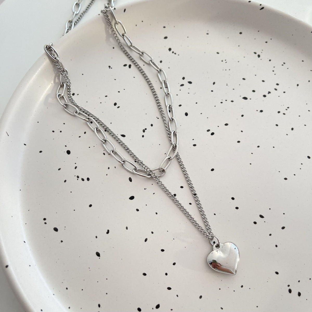 Collana gemelli titanio
