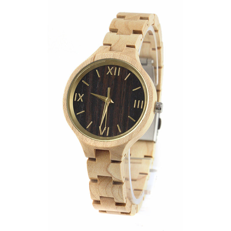 Orologio legno ebano chiusura pieghevole
