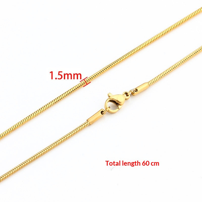 Collana catena serpente da uomo