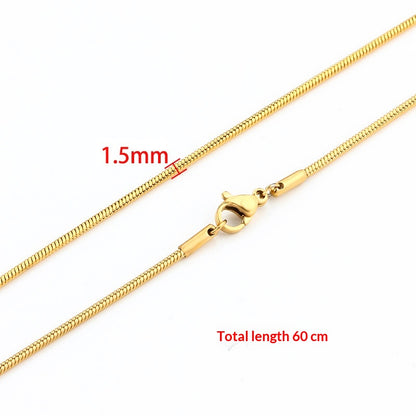 Collana catena serpente da uomo