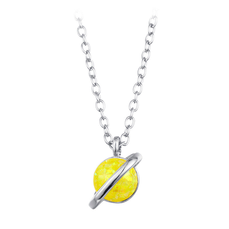 Collana opale pendente pianeta