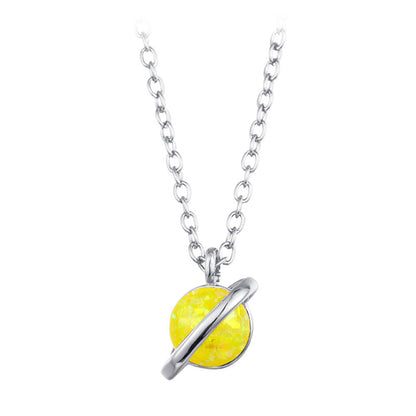 Collana opale pendente pianeta