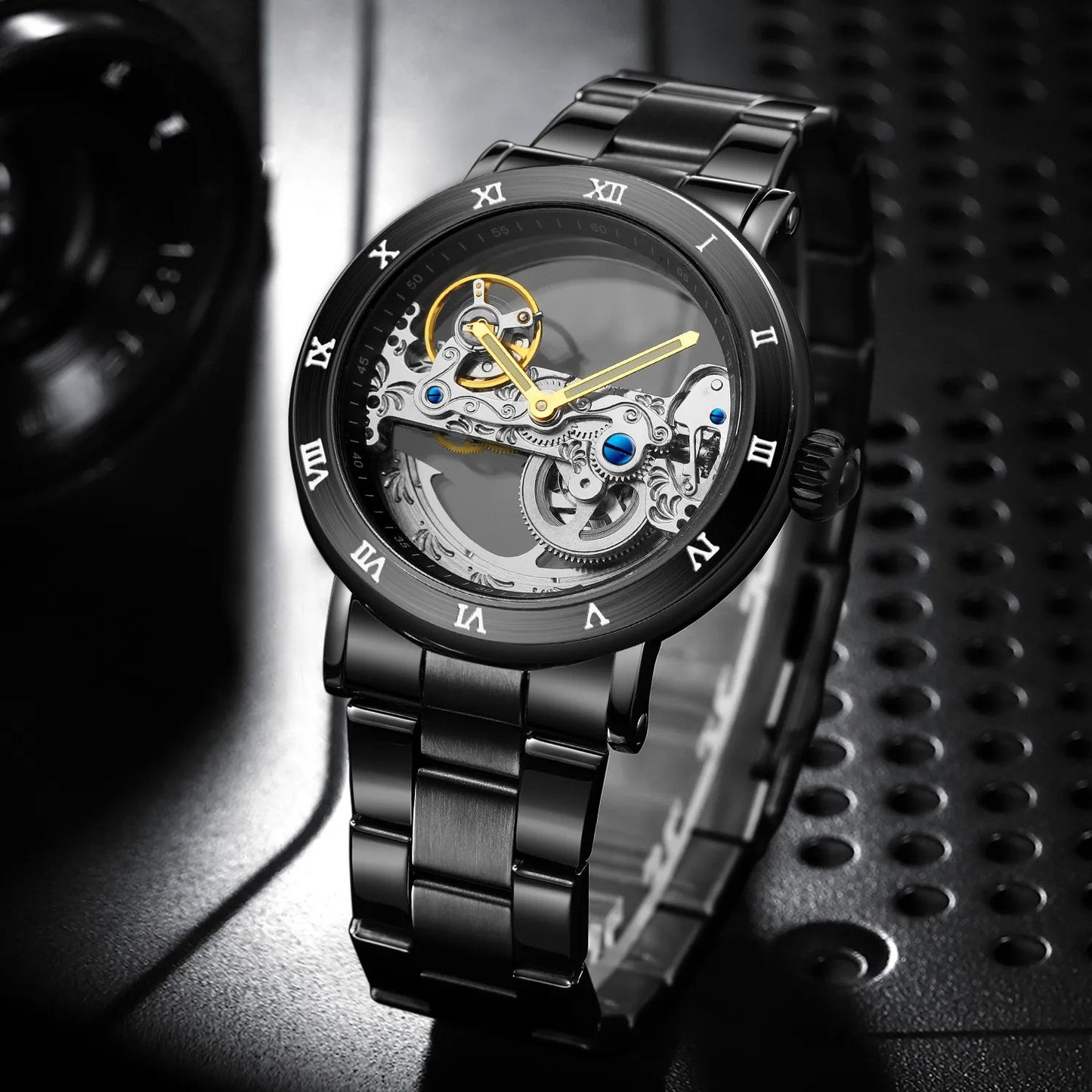 Orologio meccanico movimento a vista