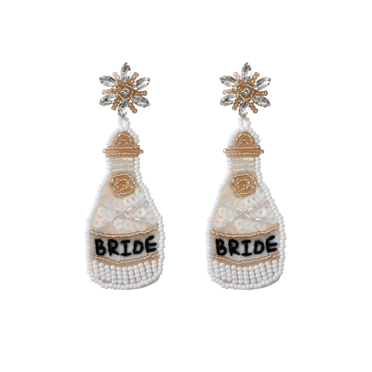 Orecchini da sposa intrecciati