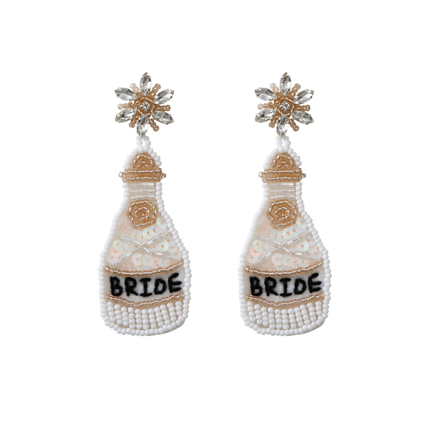 Orecchini da sposa intrecciati