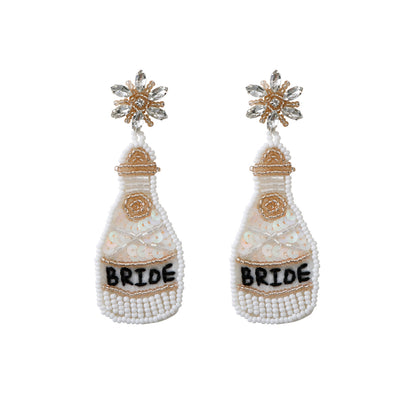 Orecchini da sposa intrecciati