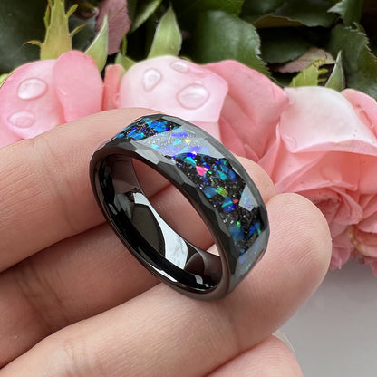 Anello cielo stellato opale