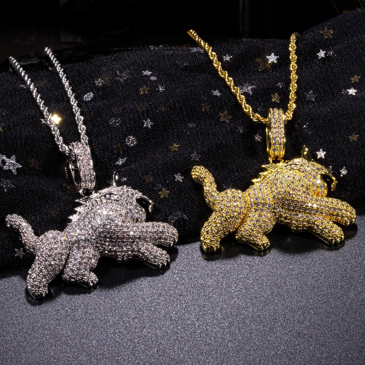 Collana con ciondolo leopardo