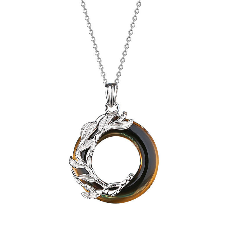 Collana ossidiana opale