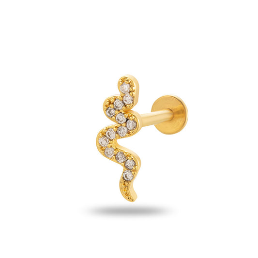 Piercing labbro in acciaio