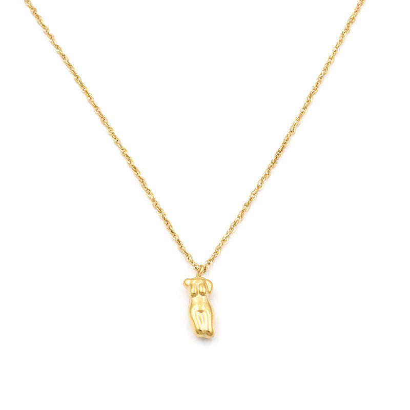 Collana clavicola acciaio