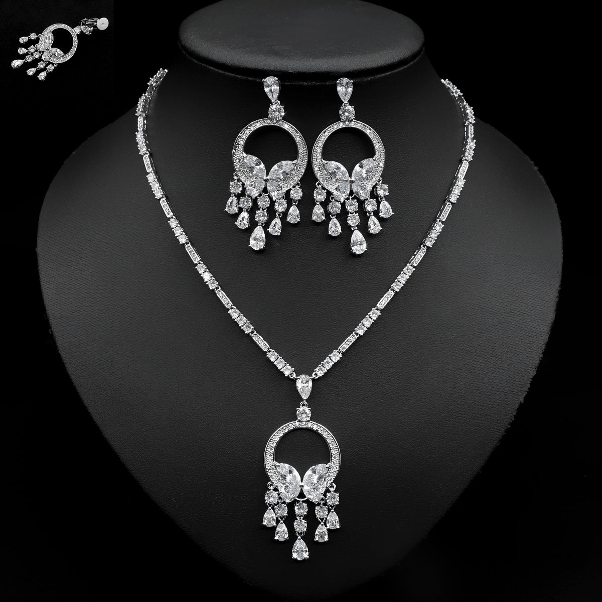 Collana Farfalla Zircone Sposa