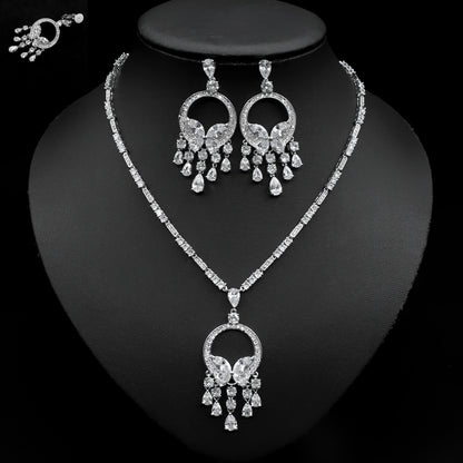 Collana Farfalla Zircone Sposa