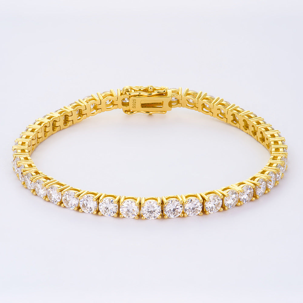 Bracciale moissanite argento da ragazza