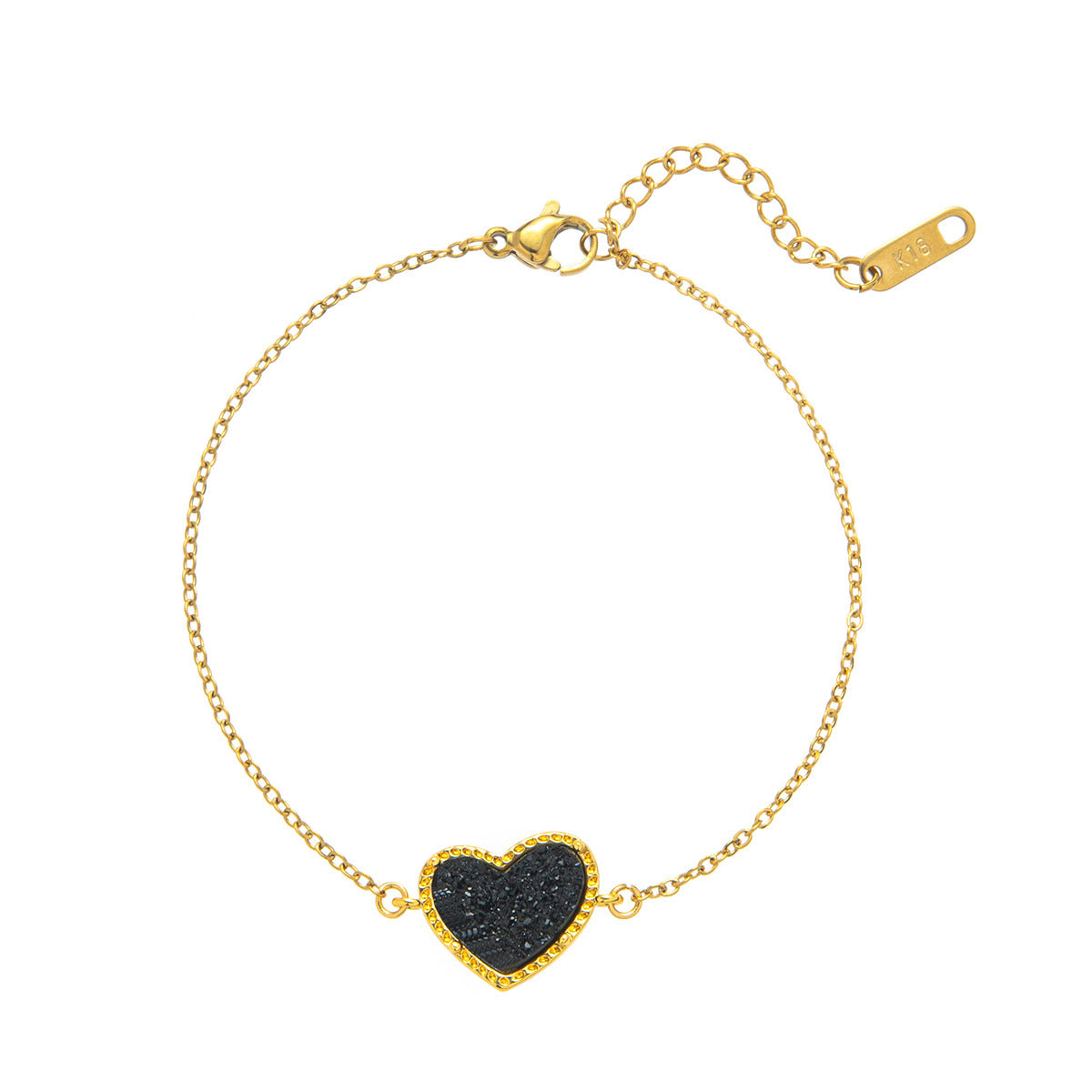 Bracciale cuore resina
