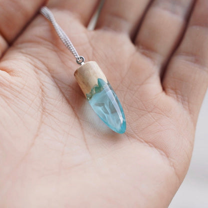Collana Legno e Resina da Regalo
