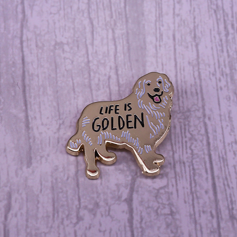 Spilla retriever dorato