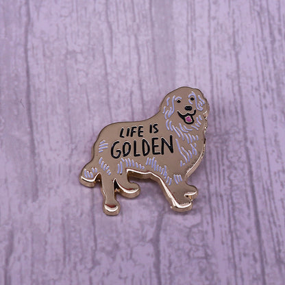 Spilla retriever dorato