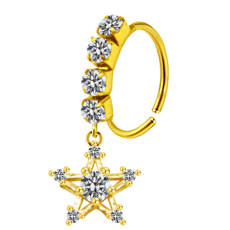 Anello cuore farfalla foglie