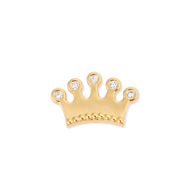Collana cuore zirconi corta