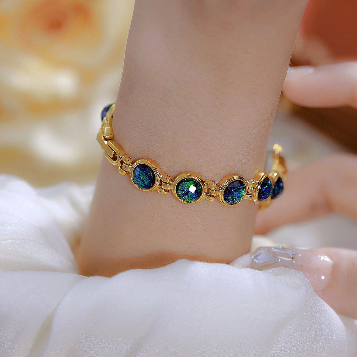 Orologio bracciale malachite
