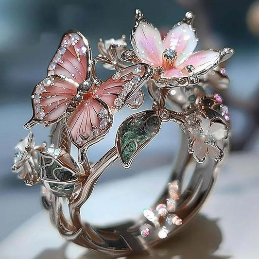 Anello regolabile farfalla