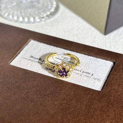 Anello con pietre multicolore