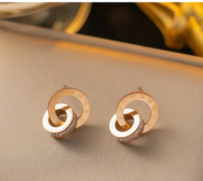 Collana numeri romani doppio anello