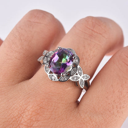Anello farfalla multicolore