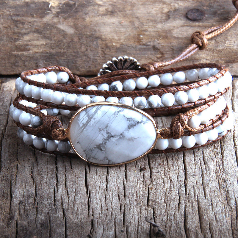 Bracciale Intrecciato Pietra Naturale